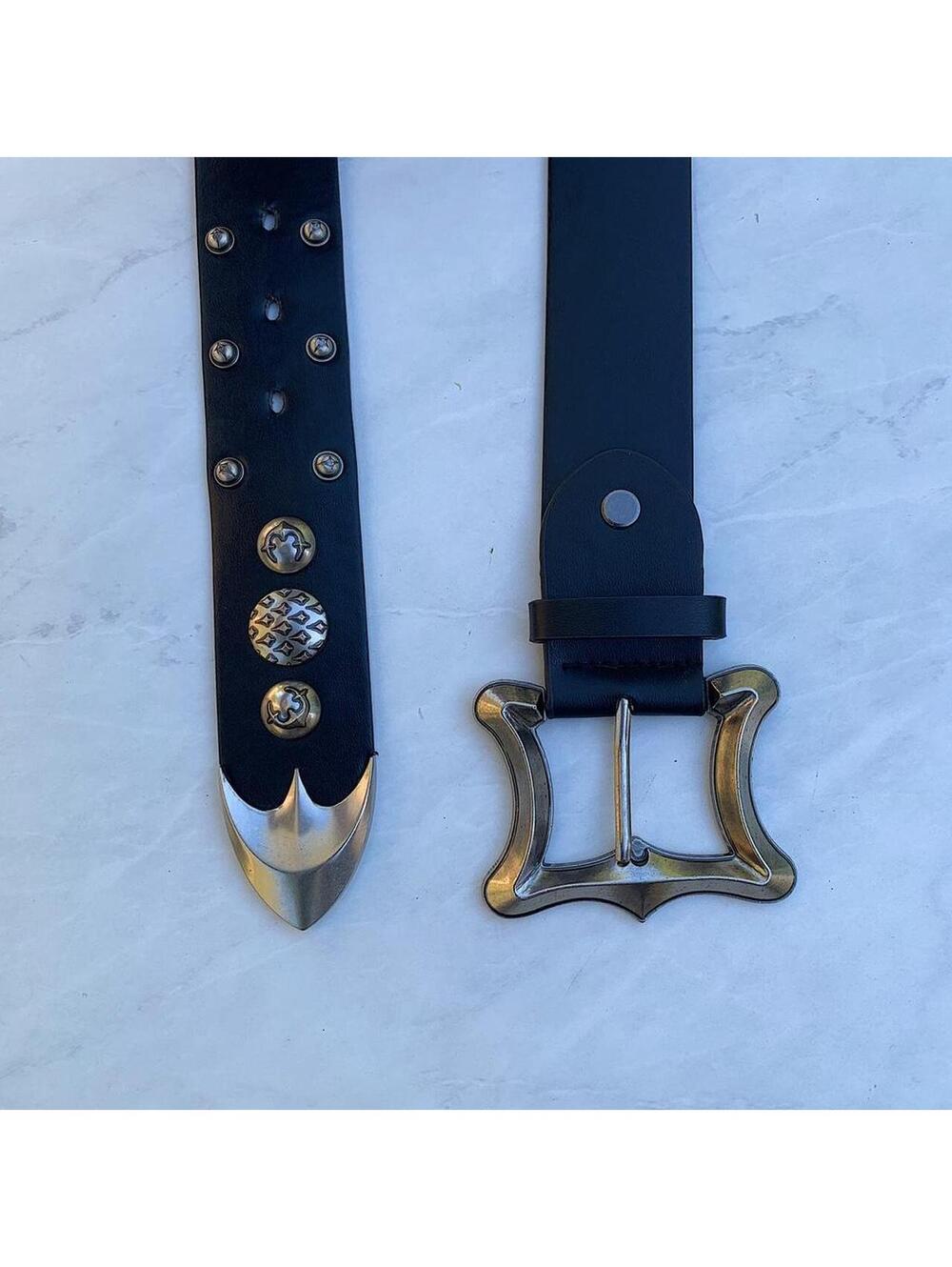 Y2K Cyber Black Unique Belt 41 Inch